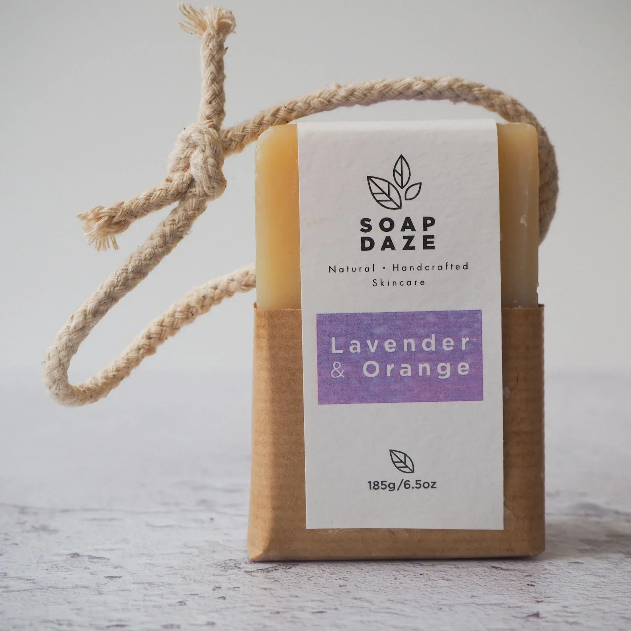 Lavender and Orange Soap on a Rope